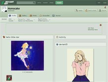 Tablet Screenshot of momocake.deviantart.com