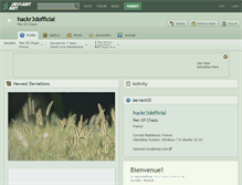 Tablet Screenshot of hackr3dofficial.deviantart.com