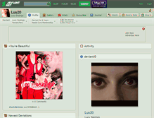 Tablet Screenshot of luu20.deviantart.com