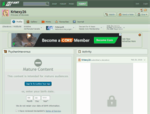 Tablet Screenshot of krisexy26.deviantart.com