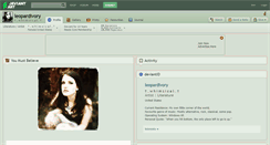 Desktop Screenshot of leopardivory.deviantart.com