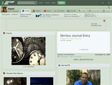 Tablet Screenshot of korni.deviantart.com