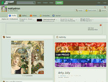 Tablet Screenshot of msklystron.deviantart.com