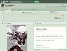 Tablet Screenshot of eva-st-clare.deviantart.com