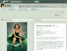 Tablet Screenshot of lii-chan.deviantart.com