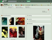 Tablet Screenshot of faryad.deviantart.com