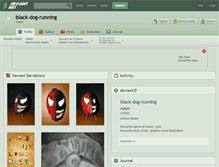 Tablet Screenshot of black-dog-running.deviantart.com