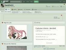 Tablet Screenshot of gaarafanilg.deviantart.com