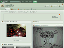 Tablet Screenshot of magnusatthva.deviantart.com