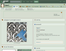 Tablet Screenshot of cara-c.deviantart.com