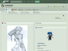 Tablet Screenshot of lumenesca.deviantart.com