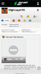 Mobile Screenshot of highwayer98.deviantart.com
