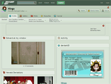 Tablet Screenshot of ningo.deviantart.com