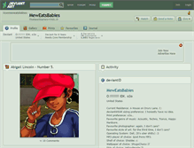 Tablet Screenshot of meweatsbabies.deviantart.com