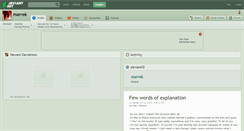 Desktop Screenshot of marrek.deviantart.com