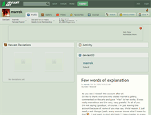Tablet Screenshot of marrek.deviantart.com