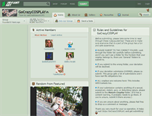 Tablet Screenshot of gocrazycosplay.deviantart.com