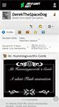 Mobile Screenshot of derekthespacedog.deviantart.com