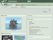 Tablet Screenshot of gorillix.deviantart.com