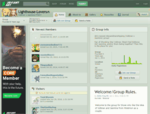 Tablet Screenshot of lighthouse-lovers.deviantart.com