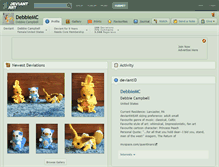 Tablet Screenshot of debbiemc.deviantart.com