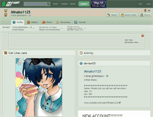 Tablet Screenshot of minako1125.deviantart.com