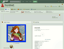 Tablet Screenshot of fireyredhead3.deviantart.com