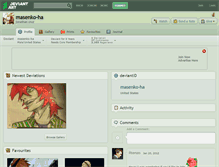 Tablet Screenshot of masenko-ha.deviantart.com