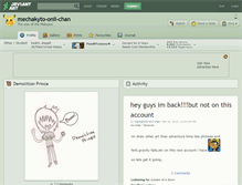 Tablet Screenshot of mechakyto-onii-chan.deviantart.com