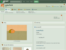 Tablet Screenshot of lunia-pilot.deviantart.com