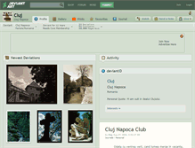 Tablet Screenshot of cluj.deviantart.com