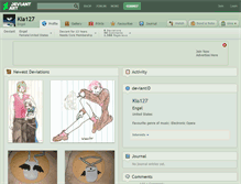 Tablet Screenshot of kia127.deviantart.com