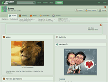 Tablet Screenshot of jovee.deviantart.com