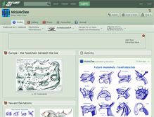Tablet Screenshot of mickmcdee.deviantart.com