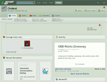 Tablet Screenshot of cinderai.deviantart.com