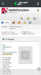 Mobile Screenshot of gothicfurryzero.deviantart.com
