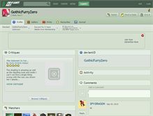 Tablet Screenshot of gothicfurryzero.deviantart.com