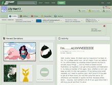 Tablet Screenshot of lily-mae13.deviantart.com