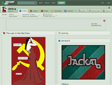 Tablet Screenshot of chris-a.deviantart.com