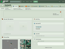 Tablet Screenshot of gackpoid.deviantart.com