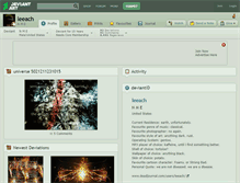 Tablet Screenshot of leeach.deviantart.com