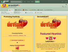 Tablet Screenshot of deviantheart.deviantart.com