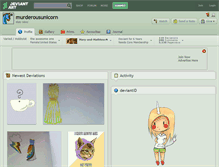 Tablet Screenshot of murderousunicorn.deviantart.com