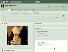Tablet Screenshot of kingofhearts516.deviantart.com