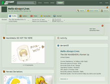 Tablet Screenshot of mello-always-lives.deviantart.com