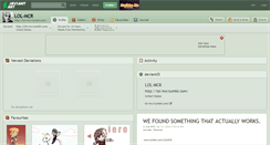 Desktop Screenshot of lol-mcr.deviantart.com