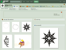 Tablet Screenshot of delta1313.deviantart.com