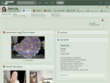 Tablet Screenshot of dark-lily.deviantart.com