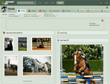 Tablet Screenshot of kizzia.deviantart.com