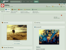 Tablet Screenshot of dekloz.deviantart.com